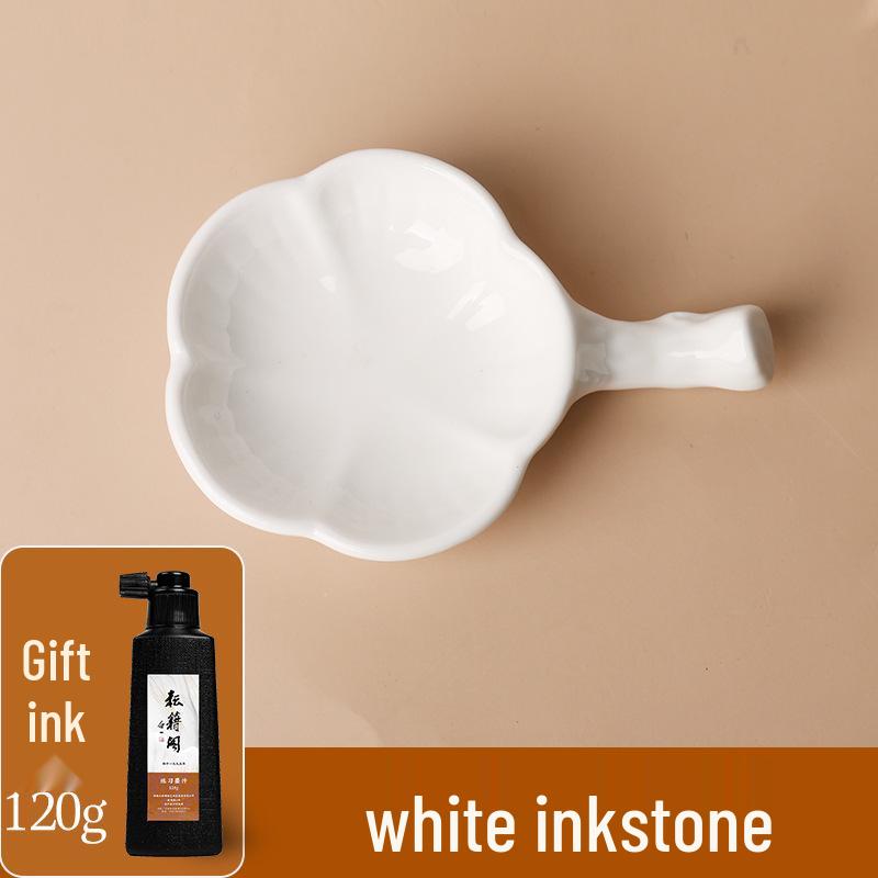 Ceramic Butterfly Ink Dish & Pen Rest for Calligraphy