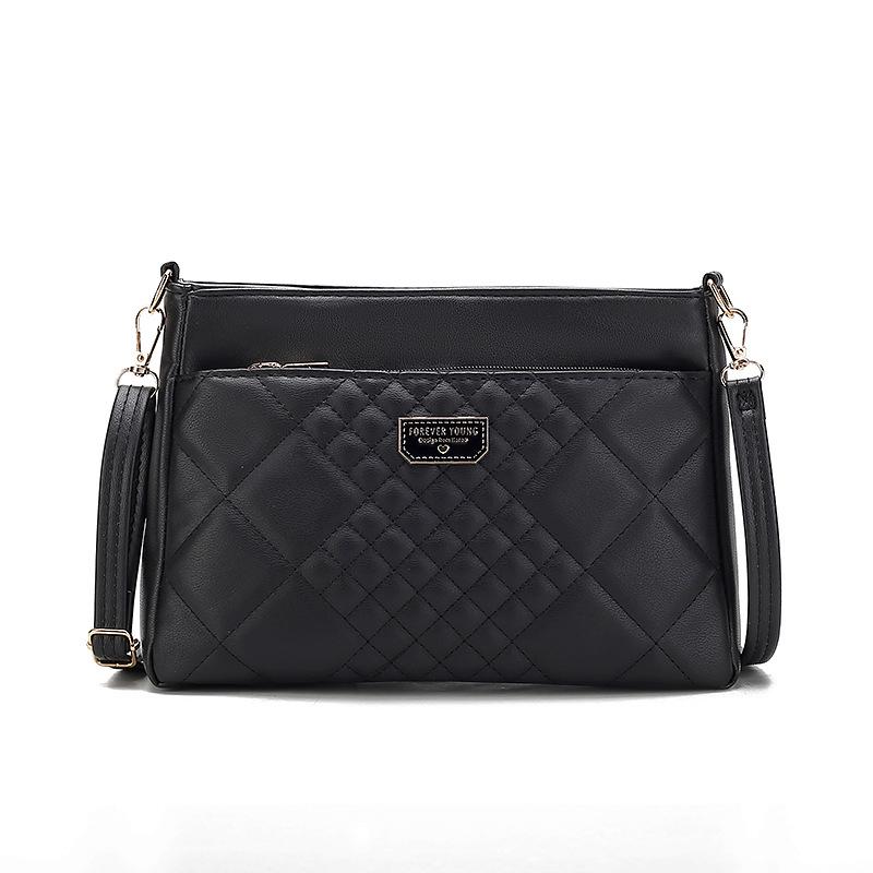 

Женская сумка через плечо большой вместимости 2023 - Стильная, простая и модная сумка-мессенджер для мам 28cm Length x 18cm Height x 8cm Width чёрный