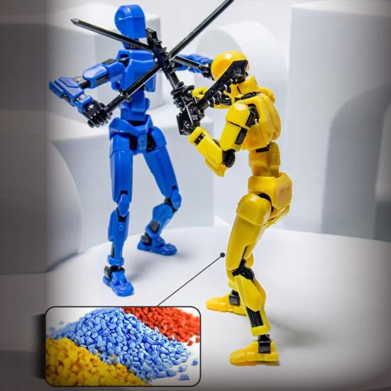 3D-gedrucktes, bewegliches Puppenmodell mit mehreren Gelenken, komplett montierte Actionfigur, Dummy-Roboter, Anime-Figuren, Zappelspielzeug für Jungen, Sammler, Desktop-Dekorationen