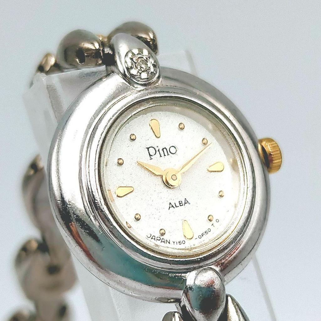 SEIKO new ALBA Pino Retro Watch [Working condition, battery] Women's