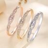 High-end, Elegant and Versatile Cross Oval Micro-stone Women's Bracelet