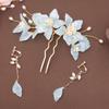 Women's Hanfu Hair Accessories: Pearl Flower Hairpins & Combs in Ancient Style