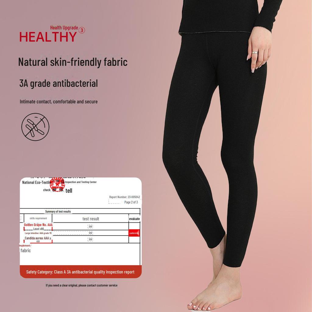 Damen Hochtailliertes Thermisches Kaschmir-Seiden-Hosenanzug-Set - Antibakteriell und Nahtlos.