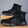Plus Size Men's High-Top Outdoor Combat Boots - Ultra-Light, Cold Cement Outsole, Autumn/Winter Style