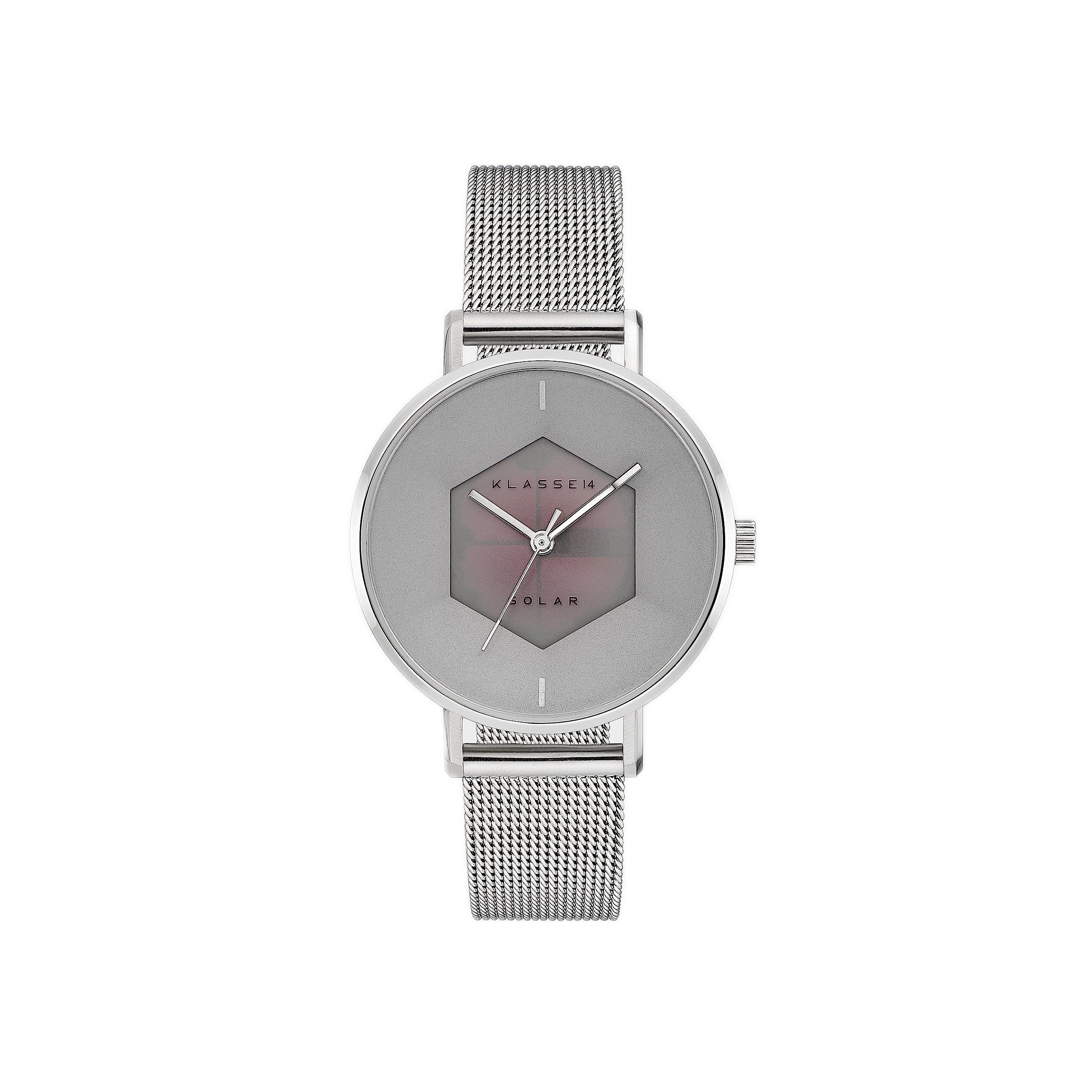 

Watch Volare Solar Sliver Mesh 34mm WVS23SR001W Silver [KLASSE14] Women s сірий колір