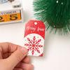 With Rope Santa Claus Gift Wrapping Christmas Paper Tags Xmas Decorations Hanging Label Gift Cards
