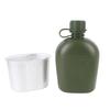 Outdoor Canteen Kit PE 1L Canteen Water Bottle with Bottle Pouch and Cup for Camping Hiking Backpacking
