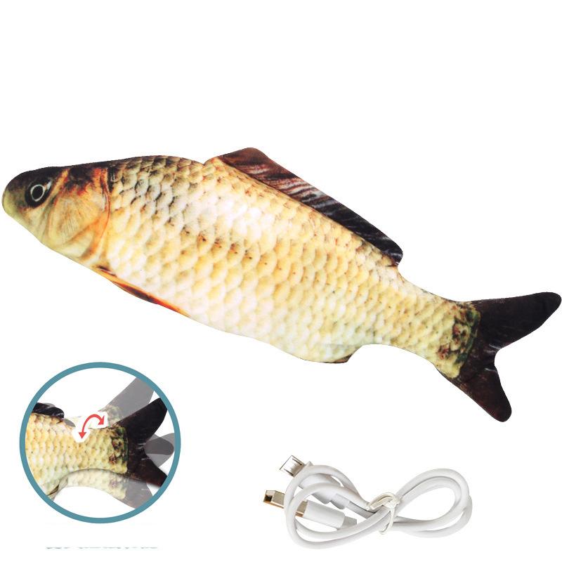 Electric Simulation Swinging Fish Jumping Fish Carp Cat Toy Pet Supplies