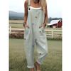 Womens Sleeveless Jumpsuit With Vintage Print Loose Fit Streetwear Style 2026