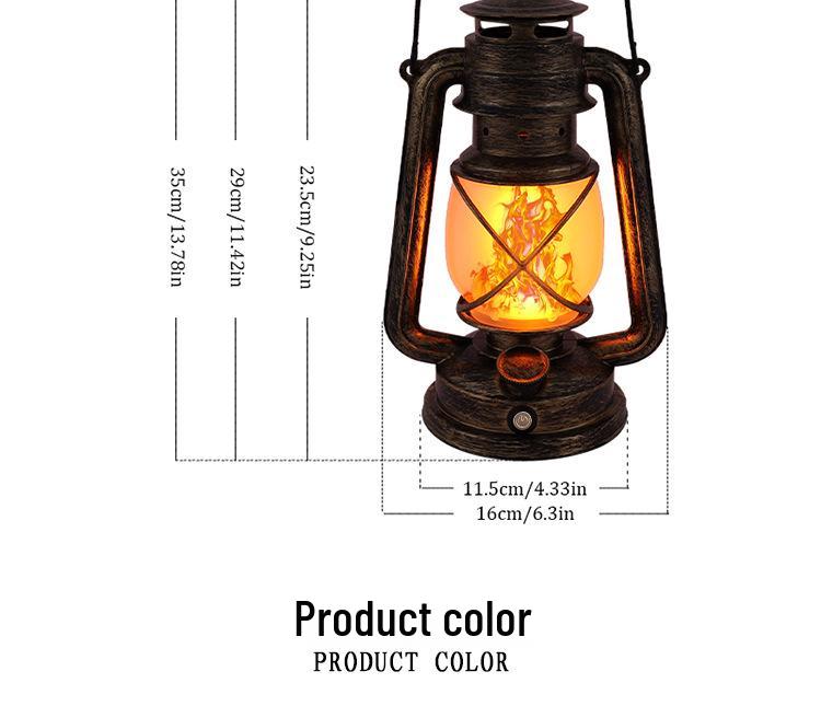 2025 Outdoor LED Table Lamp - Retro Hurricane Style Camping Atmosphere Light