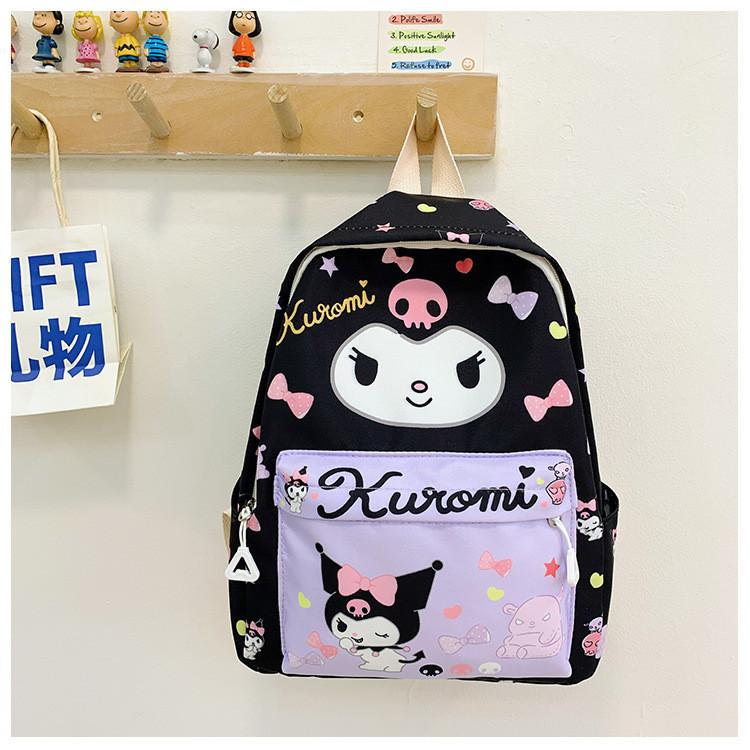 Adorable Cartoon Kuromi Backpack For Kids Lightweight Stylish Nursery School Bag