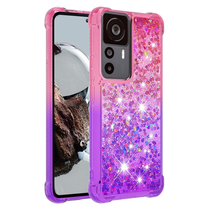 Pouzdro 12T Pro na Pro Coque Xiaomi 12T Pro Kryt Dynamické tekuté pouzdro s tekutým pískem Pro Funda Xiomi Xiaomi Mi 12T 12 T Pro Pouzdra na telefon