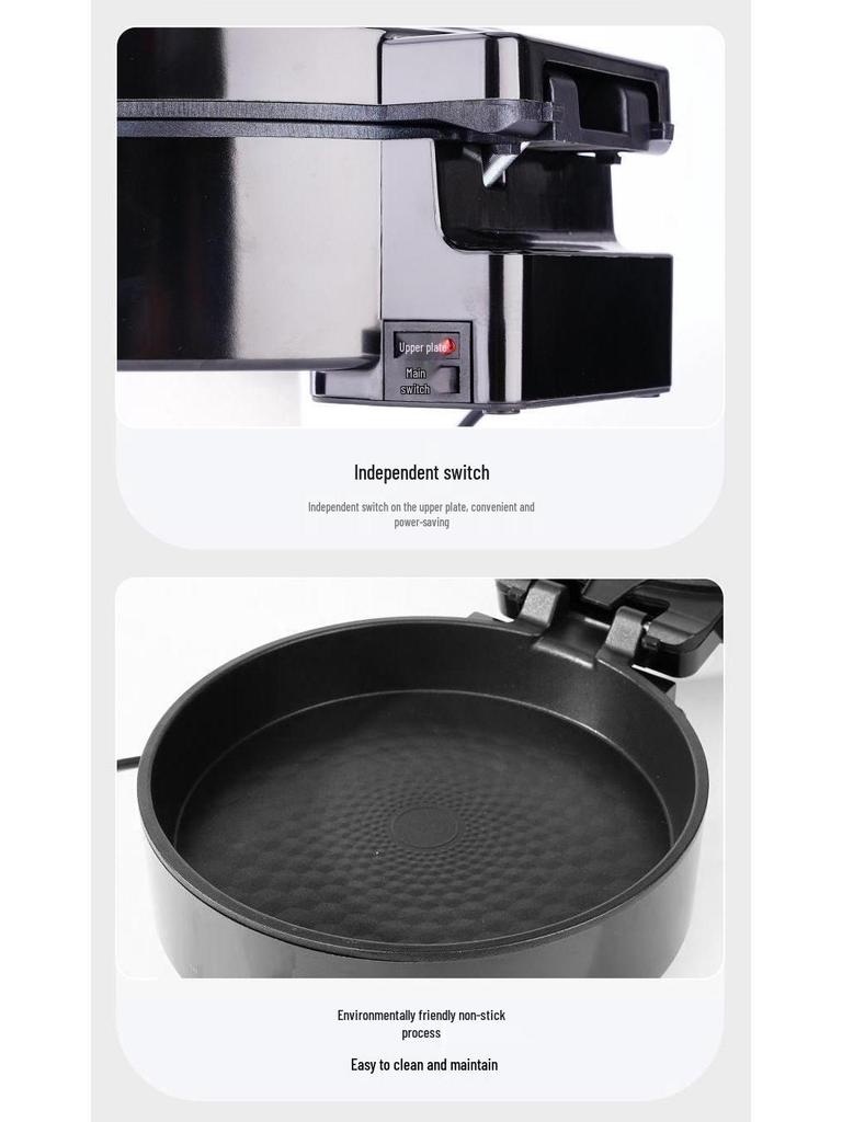 Multi-Functional Electric Griddle with Timer, Non-Stick Pancake Pan, Large Capacity, Double-Sided Heating