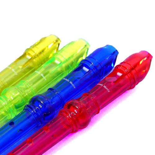 Melody Merry Melody Merry Soprano Recorder, Skeleton Plastic, MR-302T GRN, Green