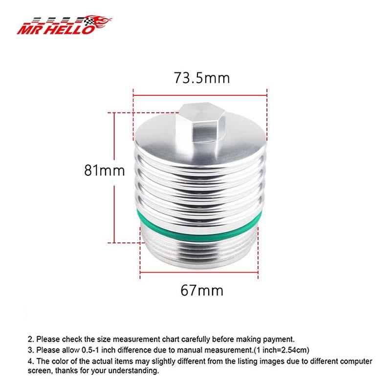 Coole Ölfiltergehäusedeckel aus Billet-Aluminium Für BMW Motoren B46/B48/N47 2,0L Für BMW Motoren N57 3,0L