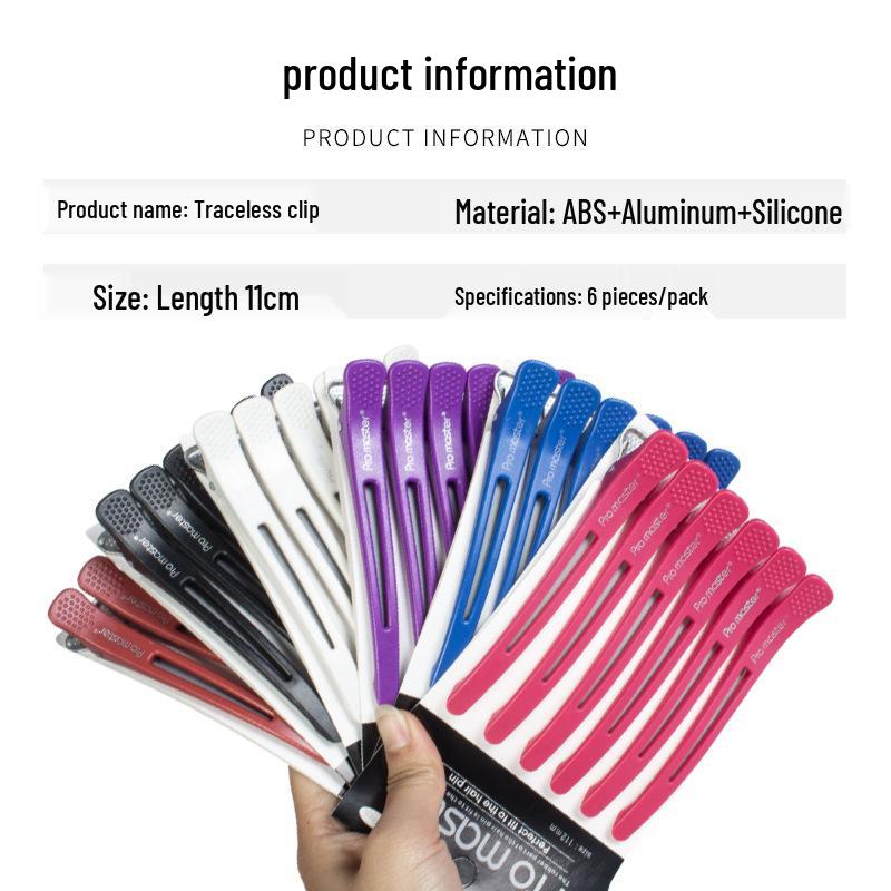 Seamless Hairdressing Duckbill Clips for Salon Styling and Dyeing