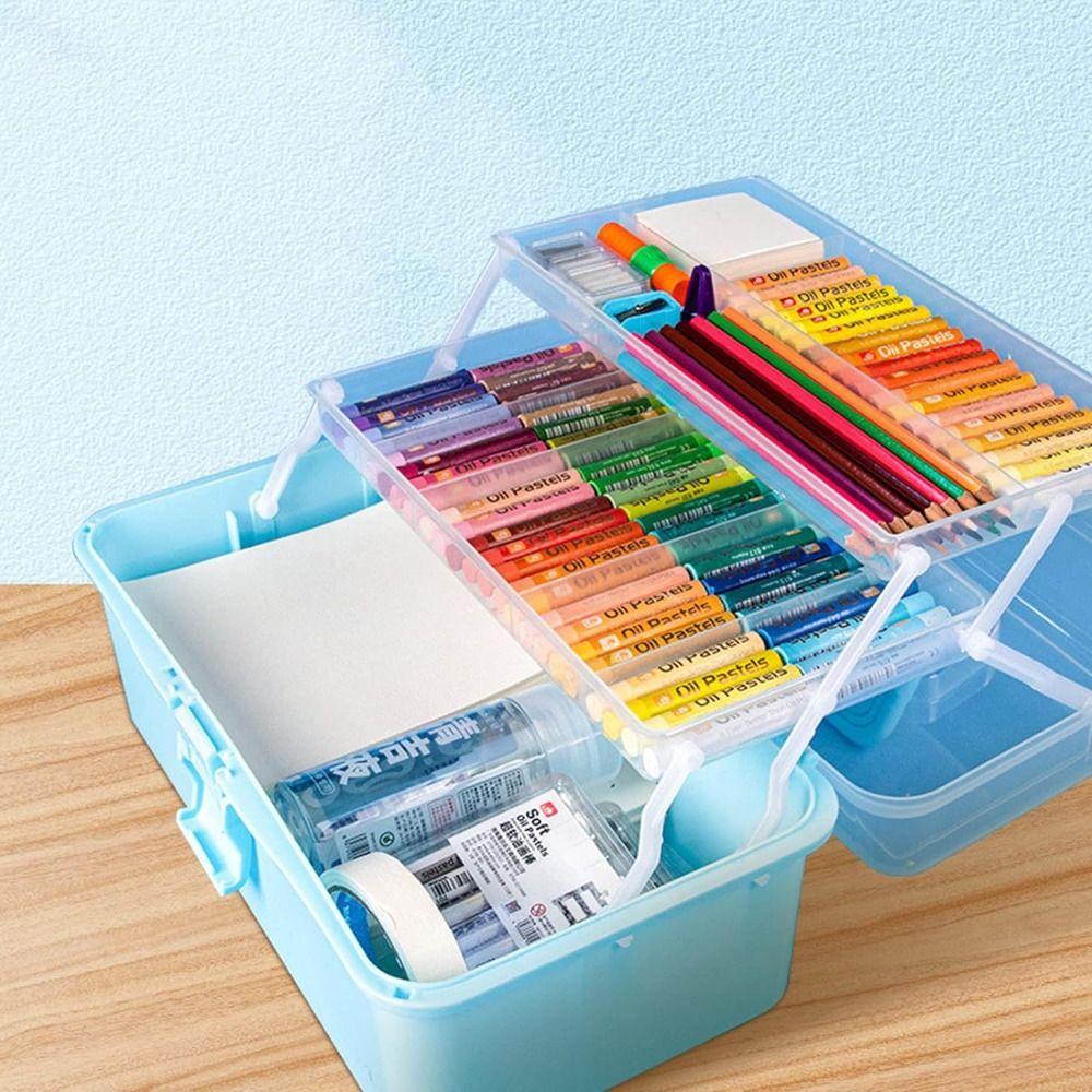 Cosmetic Case Storage Box Nail Art Box Storage Drawer Portable Storage Case  Student Stationery