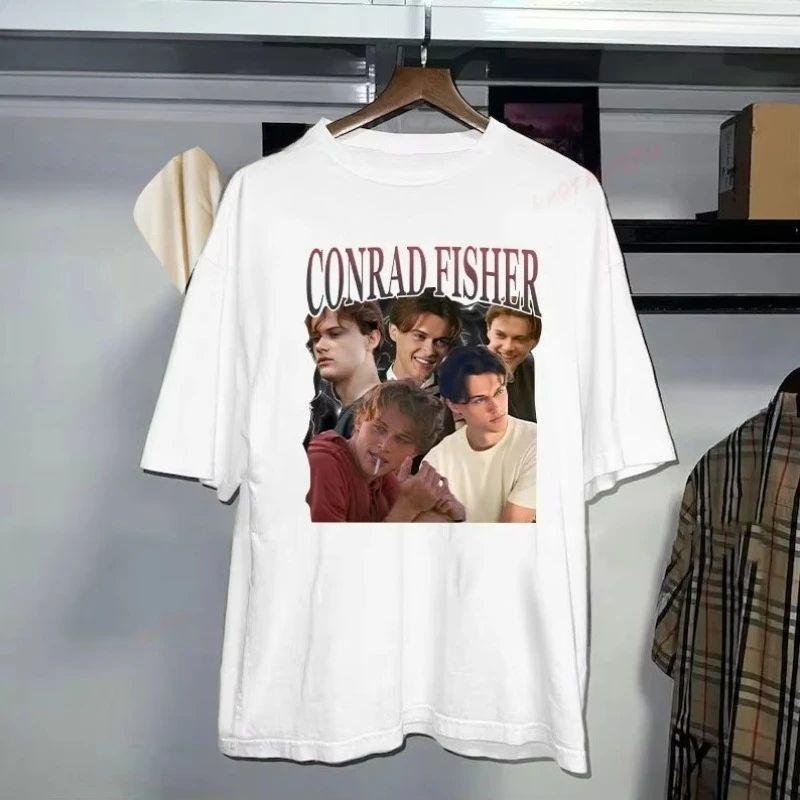 Vintage Conrad Fisher Večeřový Vějíř Tričko Tým Conrad Léto, kdy jsem zkrásněla Retro Romantický Top Grafická Trička Unisex