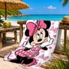Mouse Couple Artwork Printed Microfiber Beach Towel, Soft And Absorbent, Quick-Dry, Ideal for Summer Travel, Beach Essential, Swimming Pool
