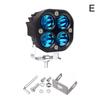 New Motorcycle Led Spotlights Yellow Car Off-road Vehicle Modified Roof Working Light 3 Inches 40W Small Square Light