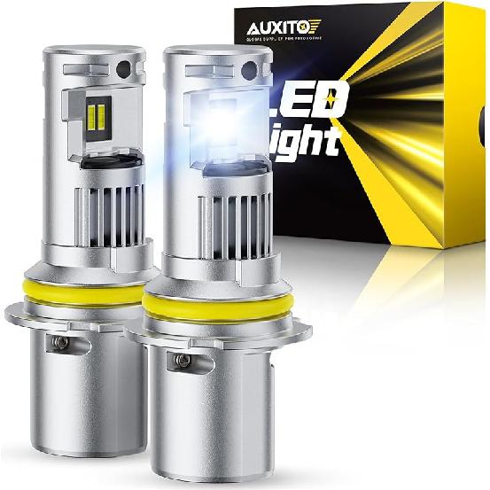 AUXITO H11B LED Bulbs, 600% Brighter Ultra-Bright, Plug N Play, Long Lifespan, No Flicker, 98% Compatibility, 2PCS