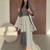 2026 Autumn Women's Knit Sweater Dress Set with Belt and Shawl