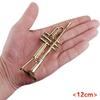 Handcrafted Saxophone Brass Gold Plated Musical Instrument Decoration With Protective Case For Music Lover
