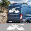 Van Back Door Stickers Mountain Explorer Decoration for Motorhome Camper Car Caravan Vinyl Decor Decals Auto Tuning Accessories