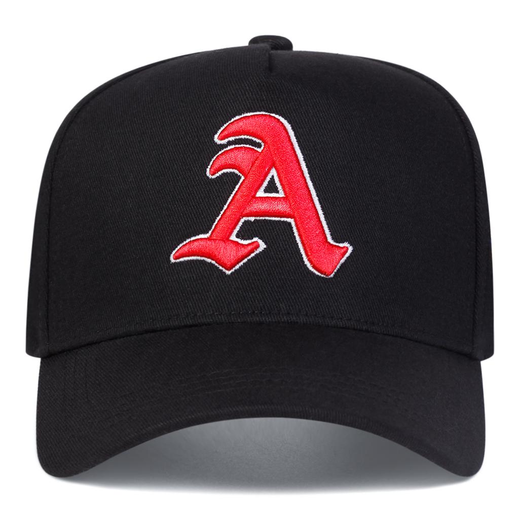Men Letter A Embroidered Side WORLD Five-faced Hat Baseball Cap Outdoor Adjustable Sunscreen Leisure Hat Spring Autumn Travel Tourism Beach Vacation