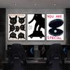 1 szt. Gęś Kaczka Wieloryb Abstrakcyjny nadruk płótno malarstwo plakat Wodoodporny HD Sypialnia Wejście Pokój rodzinny Bar dekoracja ściany