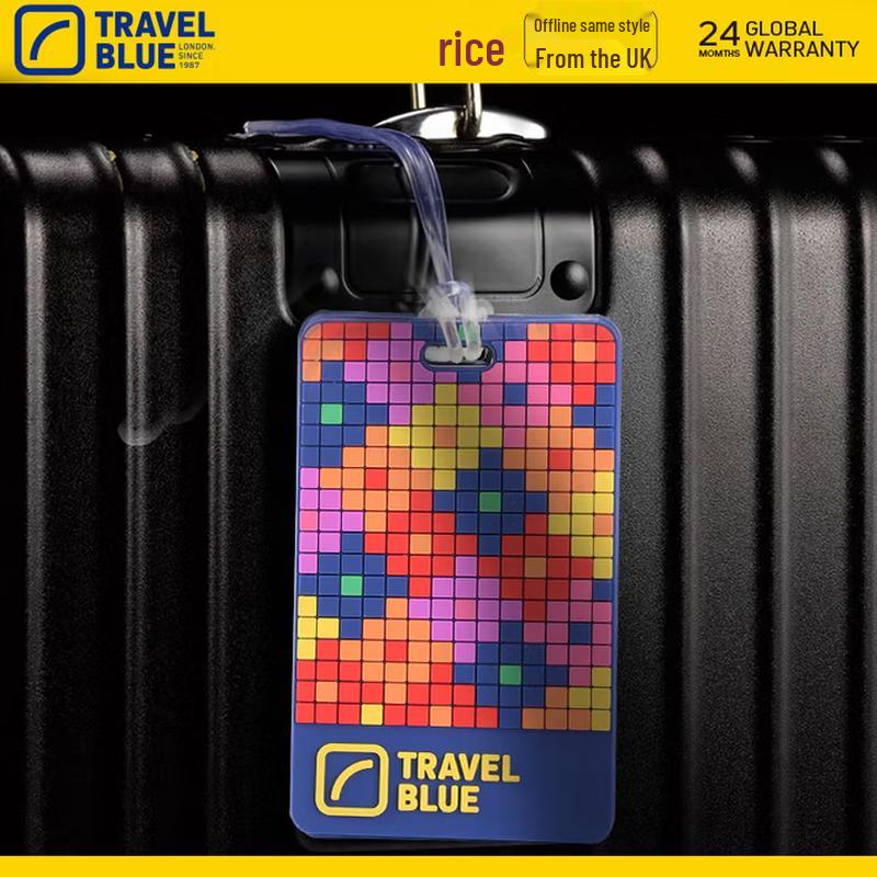 Синяя бирка для багажа Travel Blue с защитой от потери