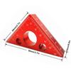 45/90 Degree Angle Ruler Aluminum Alloy Thickened Height Ruler Precision Height Measuring Gauges Multifunction Woodworking Tool