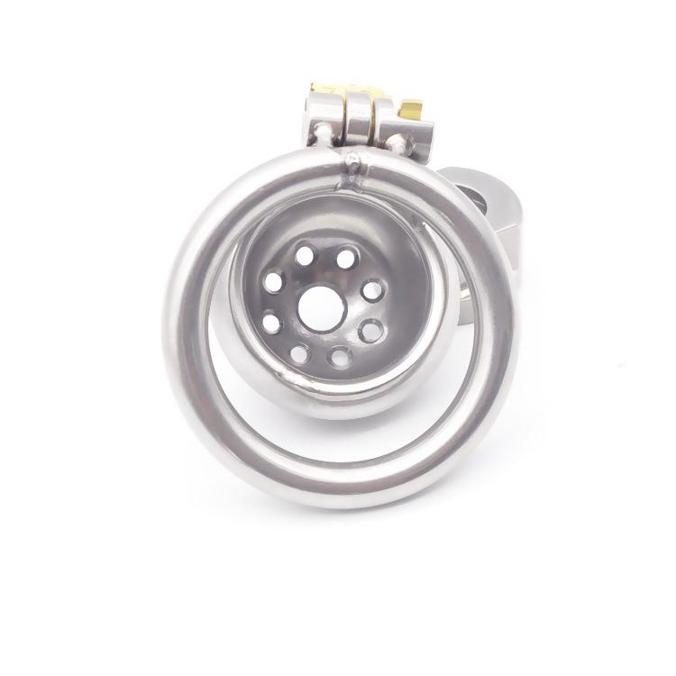Ultra Small Metal Chastity Lock CB6000s: Male BDSM Master-Slave Birdcage Pot Lid Head Training Tool.