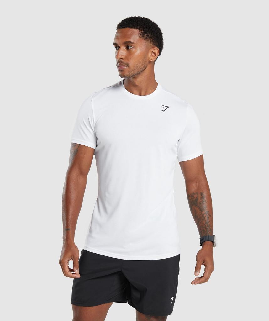 Gymshark Arrival T shirT whiTe A2a1k Wbbm