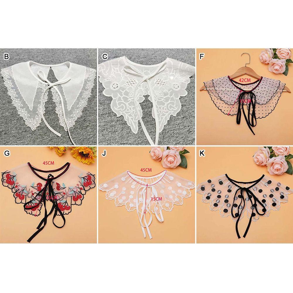 Lapel Blouse False Collar Lace Scarf Shawl Decoration High-quality Shirt Fake Collar
