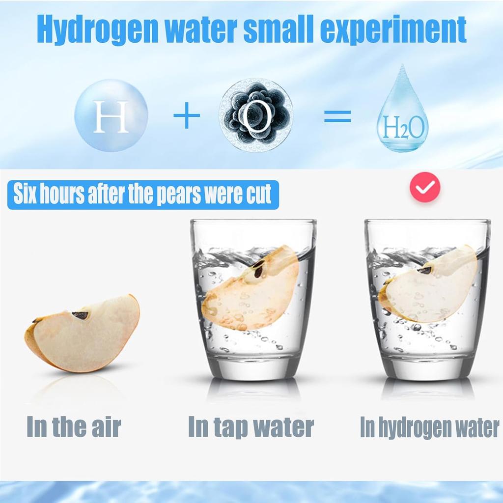 2025 New Hydrogen Water Bottle, 420ml Hydrogen Water Generator with Advanced SPE PEM Technology, High-Efficiency Portable Water Ionizer for Office,