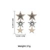 Sparkly Crystal Rhinestone Stars Drop Earrings For Women Fashion Holiday Party Jewelry Gifts