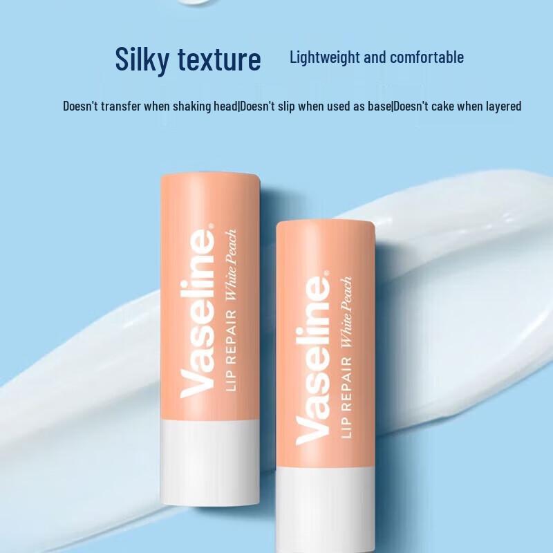 Vaseline Classic Repair Lip Balm (White Peach)