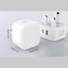 Europäische Version PD-Ladegerät 20 W Schnellladekopf Typ C + USB doppelt für Apple-Füllung nach europäischen UL-Vorschriften