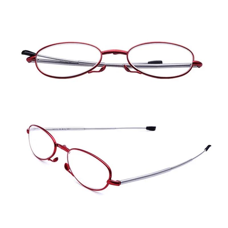 Fashion Portable Foldable Anti Blue Light Presbyopia Eyeglasses Mini High Quality Eyewear Retro Style Reading Glasses