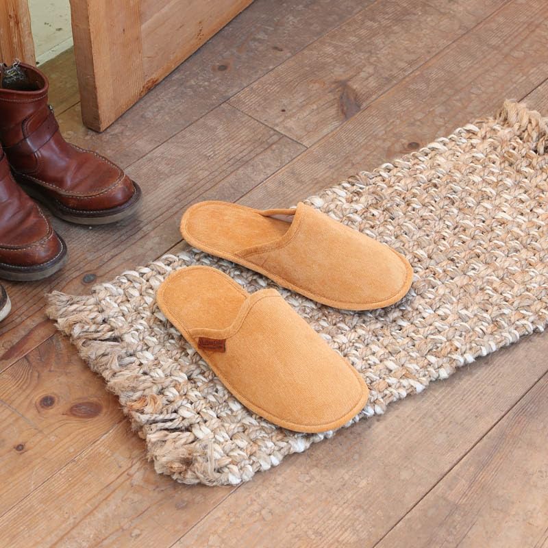 Slippers CORDUROY SLIPPERS EV Beige [Dulton] 25~28cm