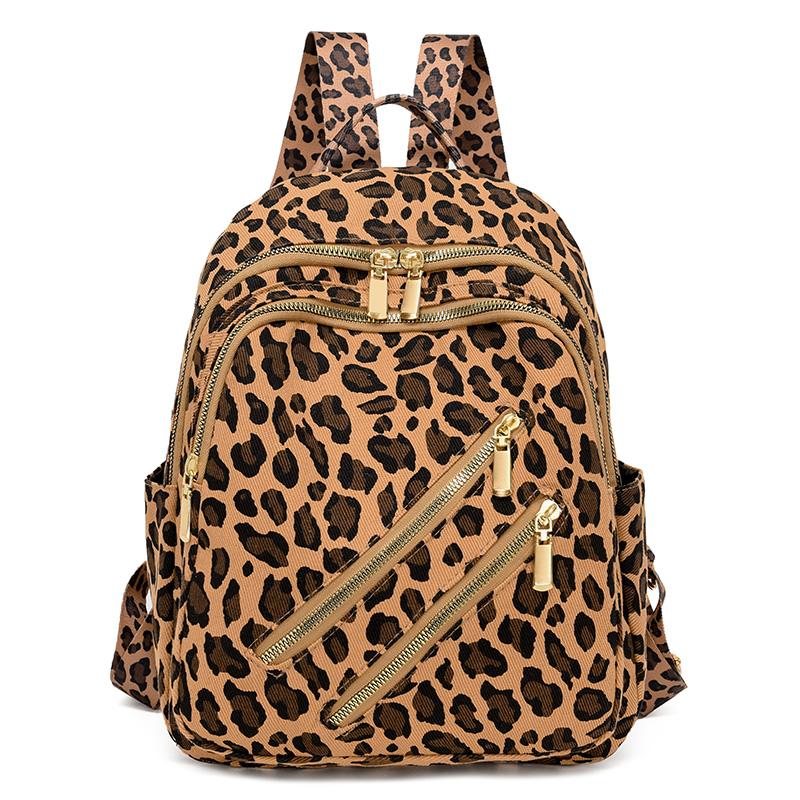 

Леопардовый женский дорожный рюкзак, легкий рюкзак оранжевый