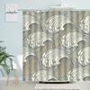 Cartoon Ocean Wave Shower Curtain Mediterranean Sea Navigation Abstract Creative Theme Kid Bathroom Waterproof Screen Home Decor