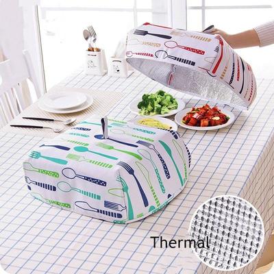 Foldable Insulated Food Cover Food Cover Insulation Dishes Creative Cover Aluminum Foil Folding Table Cover