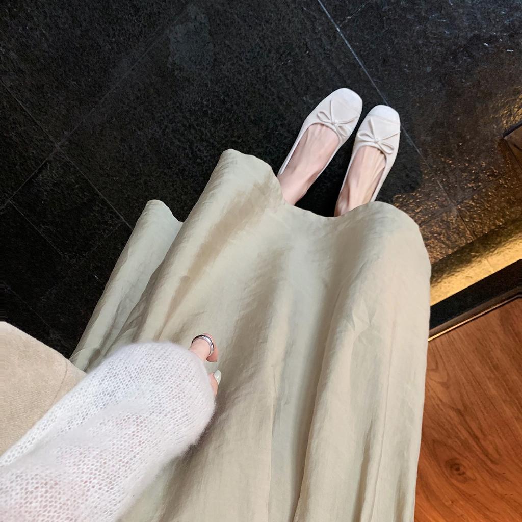 Studiolee Small Round Head Ballet Style Bow Soft Face Light Mouth Flat Bottom Single Shoes Women's Autumn