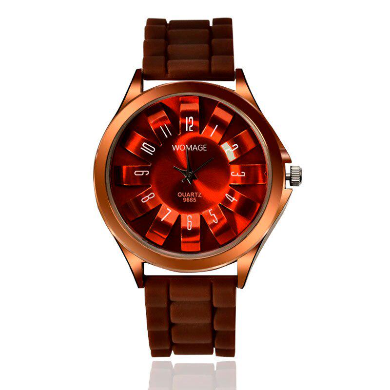 Marca de lux WOMAGE moda otel floare crizantema dama cauciuc curea ceas rochie