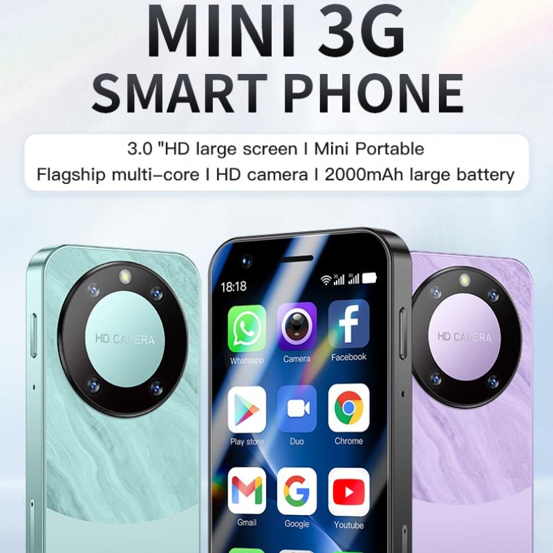 Soyes F8 Pro Max Nowy Super Mini Telefon z Kartą WCDMA 3G Bluetooth WIFI Latarka 1 GB RAM 16 GB ROM 3.0 calowy Quad Core 2MP Dual SIM Android Smart Phone