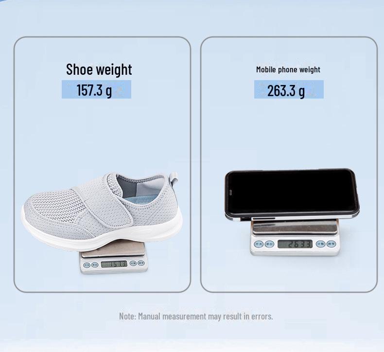 Lightweight Summer Mesh Walking Shoes for Elderly - Stylish, Simple, and Comfortable for Rehabilitation
