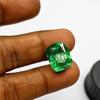 Natural Green Zambian Emerald 10.05ct Cushion Cut Certified Loose Gemstone