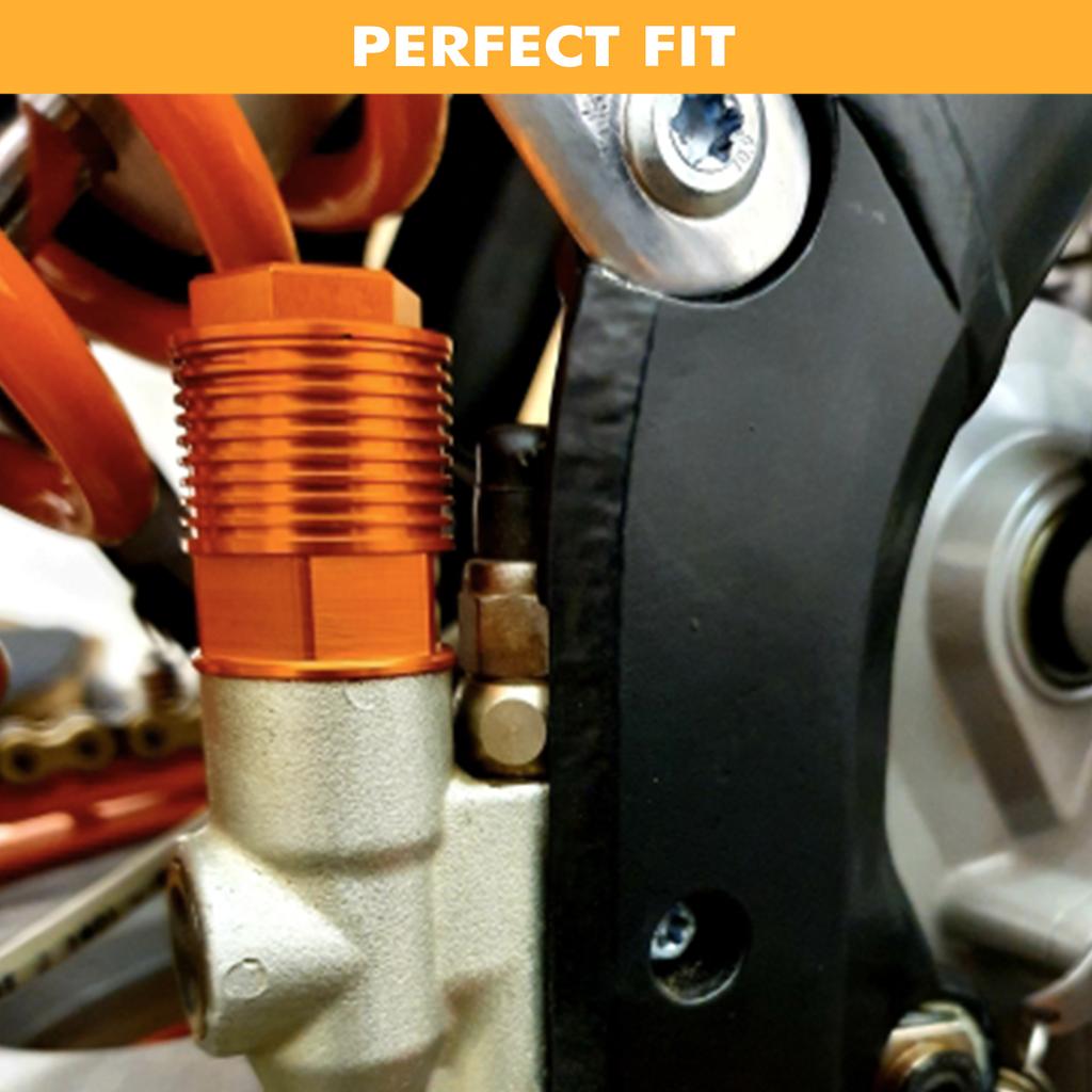 NICECNC For KTM EXC 300 2004-2016 EXCF 350 EXC 450 XCW 300 SXF 250 SXF 450 Rear Brake Reservoir Extension Fluid Cylinder Cap